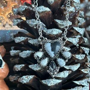 925 Sterling White Buffalo turquoise necklace